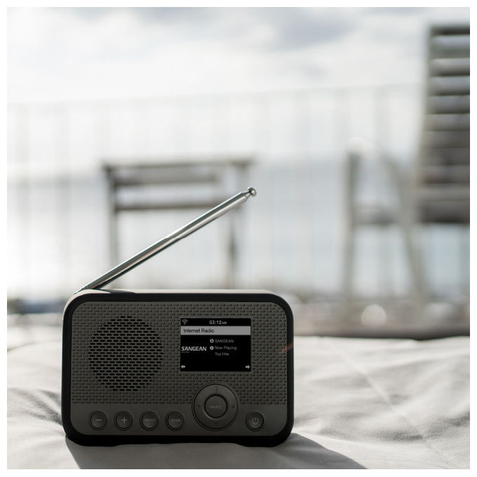 Sangean WFR-39-GR-BK WFR-39 Radio Portatile DAB FM con Display TFT Spotify integrato Batteria 2600 mAh colore Nero Grigio