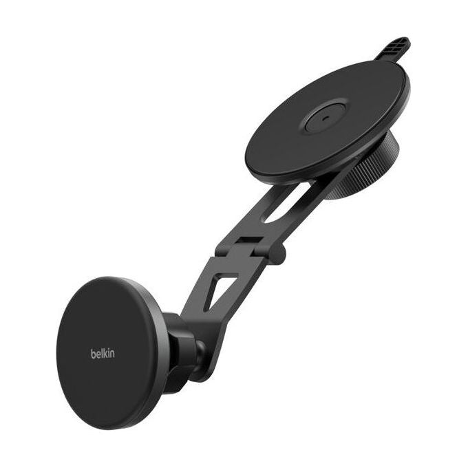 Belkin WIC013HQBK Caricatore Wireless Magnetico per Auto Fino a 15W Compatibile Qi2 e MagSafe con Supporto Magnetico Orizzontale-Verticale colore Nero