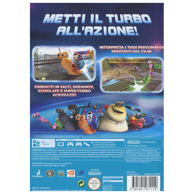 Bandai Namco Entertainment Turbo Acrobazie In Pista Wii U Standard