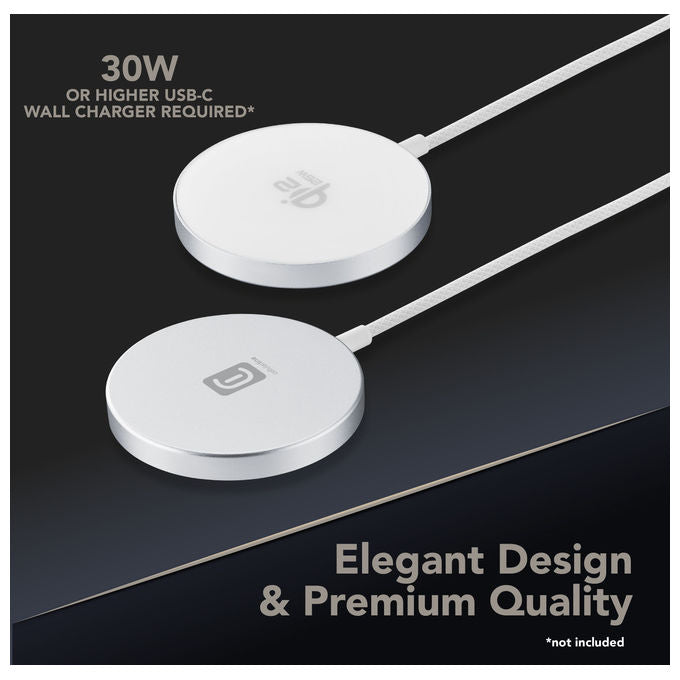Cellularline, Caricatore Wireless Magnetico Qi2.2, 25W, Bianco