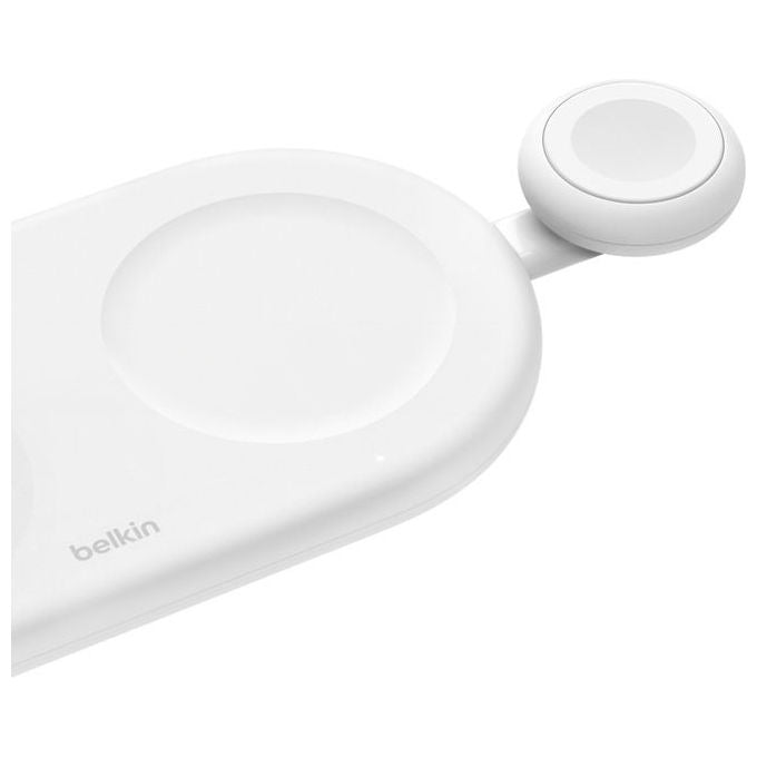 Belkin WIZ022GLWH-B1 Caricatore portatile senza fili 5 W Fast Charge Certificato MFi colore Bianco