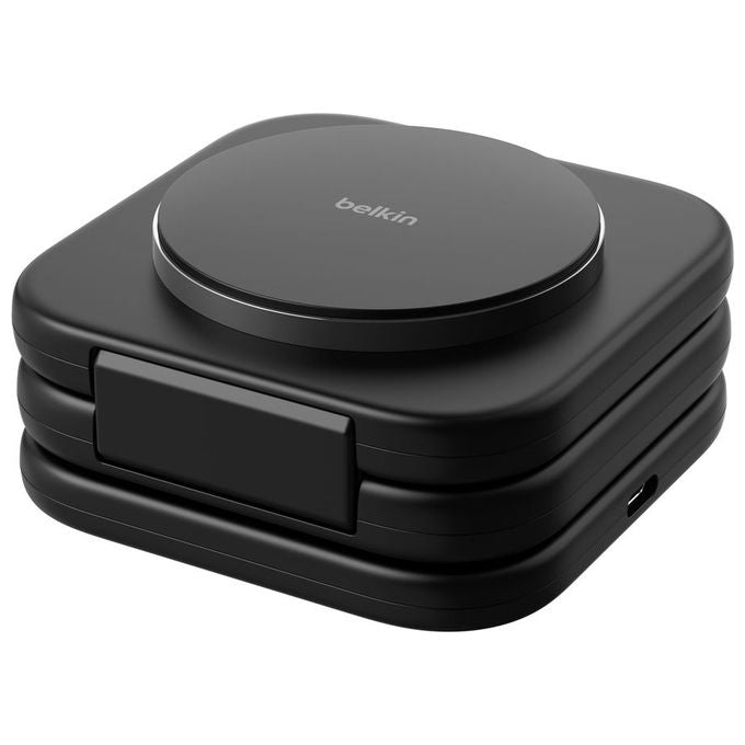 Belkin WIZ024HQBK BoostCharge Pro Caricatore Wireless 3 in 1 Qi2 Ricarica Rapida Fino a 15 W Cavo 1,5 m colore Nero