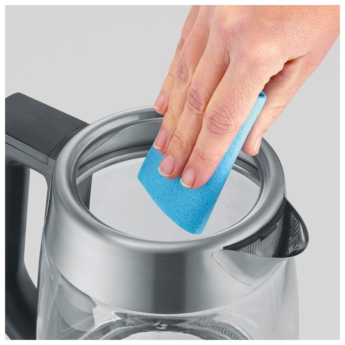 Severin WK3480 Bollitore Elettrico Senza Fili 1 7 L 3000 W con Funzione Easy Tea Select e Mantieni Caldo colore Bianco