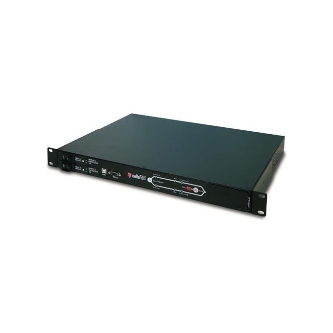 Riello MTA 30 A Multi Switch ATS Interruttore Automatico 4 Uscite 10A 1 Uscita 16A Gestione Remota LAN SNMP Rack 19'' colore Nero