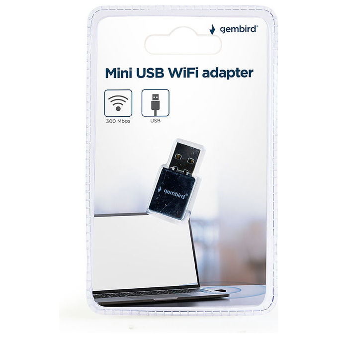 Gembird Modem USB WiFi 300 Mbps Nero WNP-UA300-01