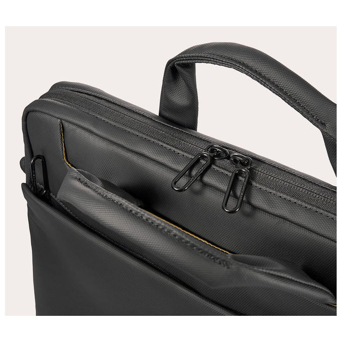 Tucano borsa laptop 14 pollici, Work Out 5 Slim, materiale riciclato, tracolla staccabile, nero