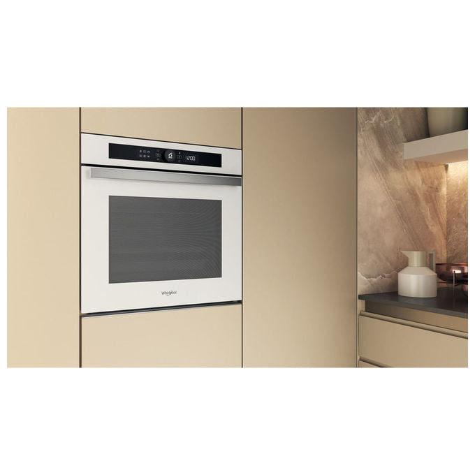 Whirlpool forno elettrico da incasso WOI4S8HM2SWA, 73 L, Steam+, Pizza 310°C, Ready2Cook, 6° Senso, touch control, Bianco, A+