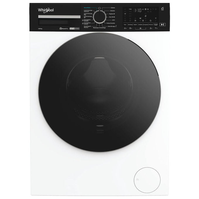 Whirlpool WPD 2836W ADS IT Lavasciuga Libera Installazione 12-8 Kg 1400 rpm Classe D 6th Sense SteamCare (84.5x60x65 cm) colore Bianco