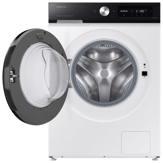 Samsung WW90DB8U95GH BESPOKE AI Lavatrice Frontale 9 Kg 1400 rpm Classe A QuickDrive Wi-Fi Vapore (85x60x60 cm) colore Bianco