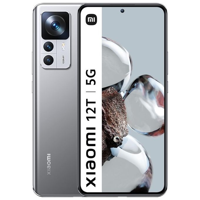 Xiaomi 6934177797170 12T Smartphone 5G 8 GB RAM 128 GB 6.67'' AMOLED 120 Hz 5000 mAh colore Argento