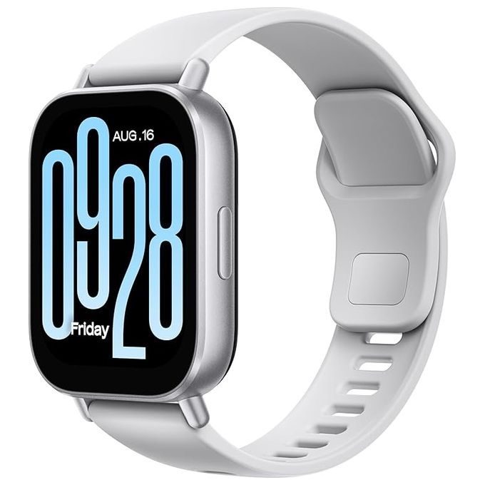 Xiaomi BHR8790GL Redmi Watch 5 Active Smartwatch LCD 2'' 470 mAh 18 giorni BT 5.3 SpO2 Cardio 5 ATM colore Argento
