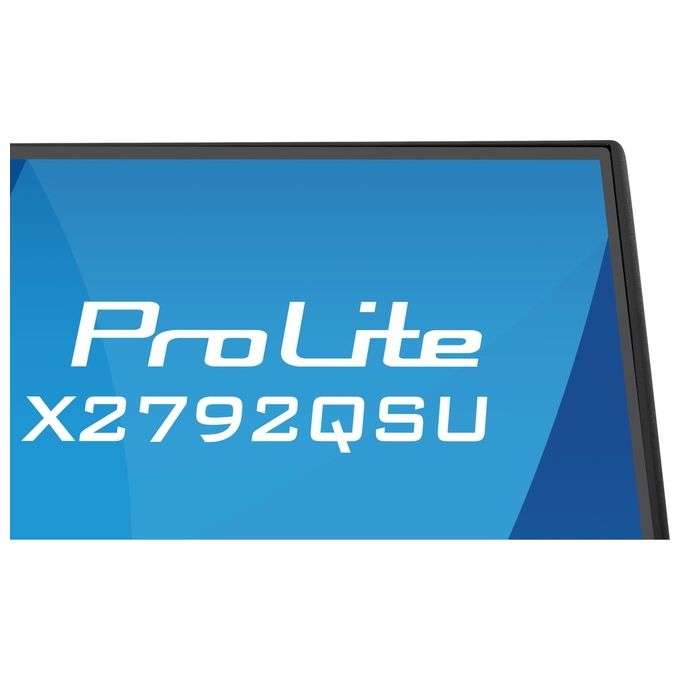 Iiyama ProLite X2792QSU-B1 monitor 27 pollici, QHD 2560x1440, IPS, 120 Hz, 3 ms, AMD FreeSync, hub USB, altoparlanti, nero