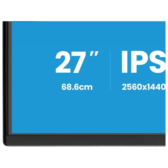 Iiyama ProLite X2792QSU-B1 monitor 27 pollici, QHD 2560x1440, IPS, 120 Hz, 3 ms, AMD FreeSync, hub USB, altoparlanti, nero