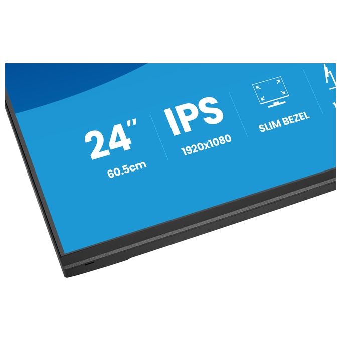 Iiyama ProLite XB2497HSU-B1 monitor 23,8 pollici, Full HD 1920x1080, IPS LED, 120 Hz, Flicker-Free, hub USB, HDMI, DisplayPort
