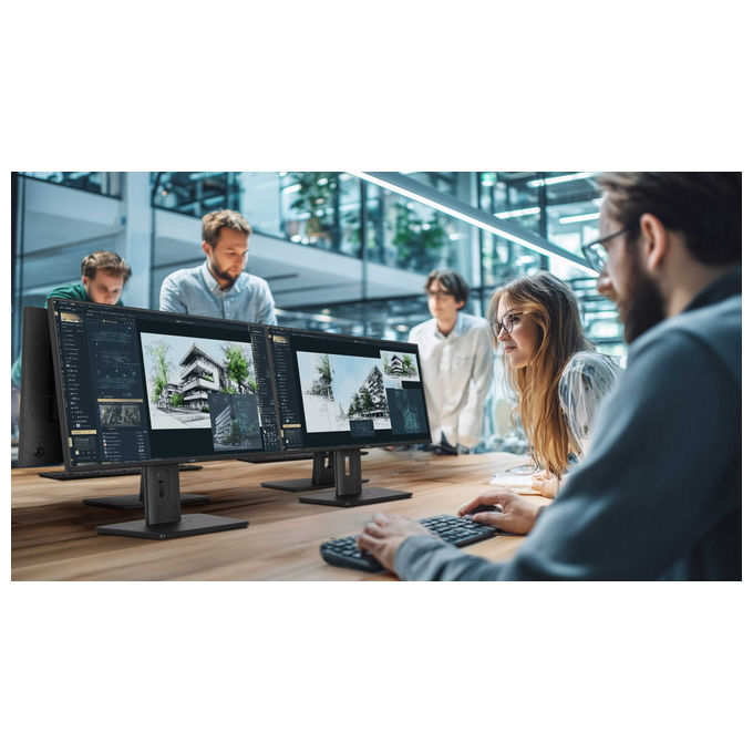 Iiyama ProLite XB2497HSU-B1 monitor 23,8 pollici, Full HD 1920x1080, IPS LED, 120 Hz, Flicker-Free, hub USB, HDMI, DisplayPort