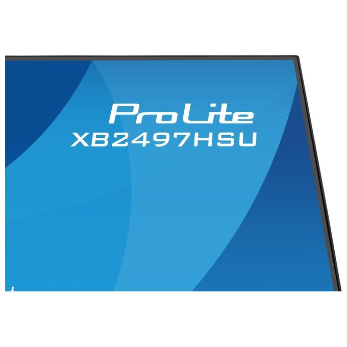 Iiyama ProLite XB2497HSU-B1 monitor 23,8 pollici, Full HD 1920x1080, IPS LED, 120 Hz, Flicker-Free, hub USB, HDMI, DisplayPort