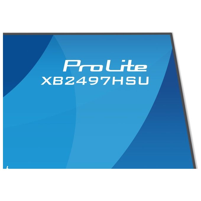 Iiyama ProLite XB2497HSU-W1 monitor 23,8 pollici, IPS Full HD 120Hz, regolazione altezza, hub USB 3.2, flicker free, bianco