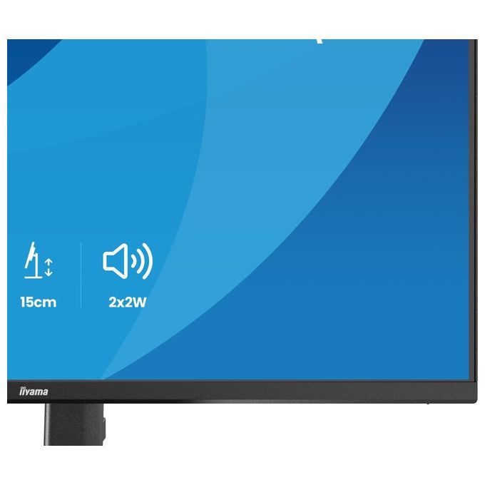 Iiyama ProLite XB2793QSU-B1 monitor 27 pollici, Quad HD 2560x1440, IPS, 75 Hz, AMD FreeSync, Flicker-Free, hub USB, Nero