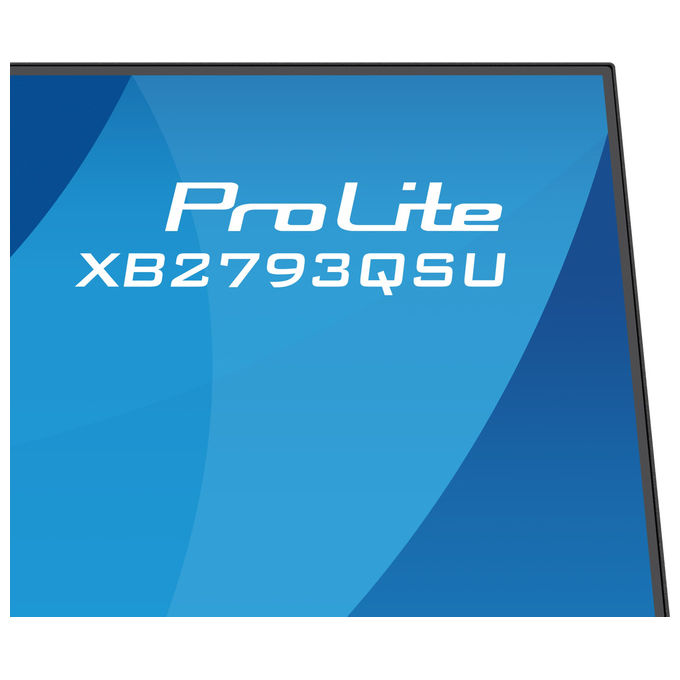 Iiyama ProLite XB2793QSU-B1 monitor 27 pollici, Quad HD 2560x1440, IPS, 75 Hz, AMD FreeSync, Flicker-Free, hub USB, Nero