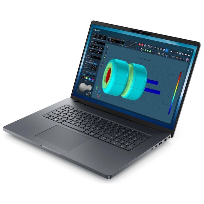 Dell MB18250 Pro Max 18 Plus Workstation mobile Intel Core Ultra 7 32 GB DDR5 1 TB SSD NVIDIA RTX PRO 2000 colore Magnetite
