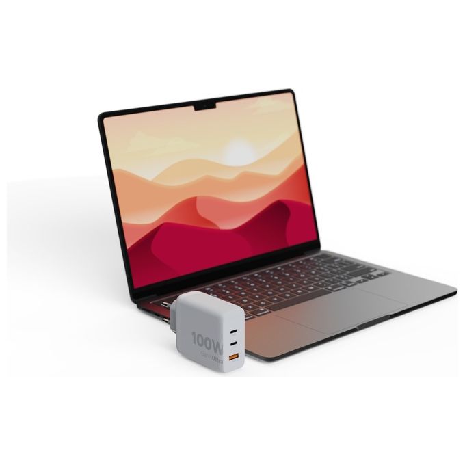Xtorm XEC100 GaN2 Ultra Caricabatterie da Muro 100W 3 Porte 2x USB-C PD USB-A Quick Charge 3.0 colore Bianco