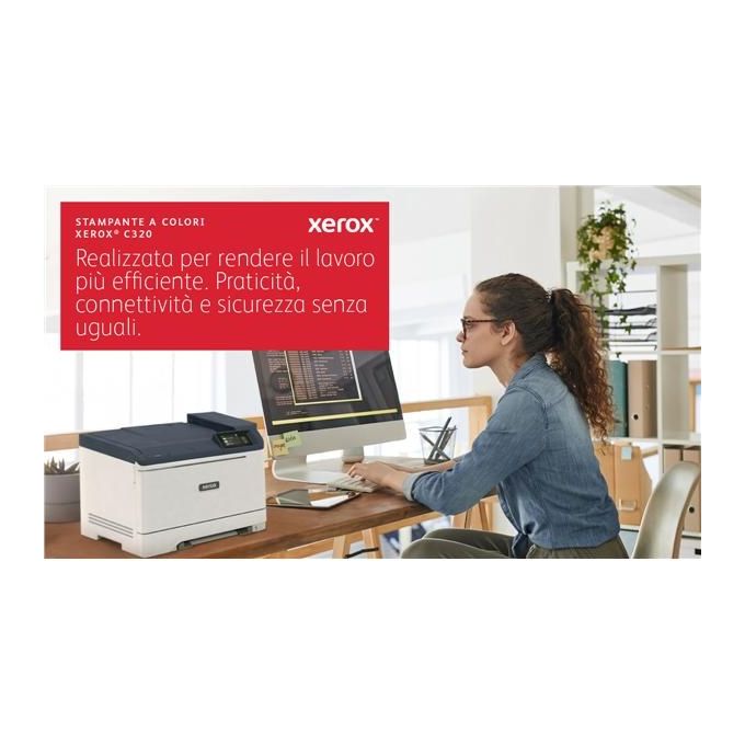 Xerox C320V_DNI C320 Stampante Laser a Colori A4 35 ppm Fronte Retro Automatica Wi-Fi Ethernet Touchscreen 2,8'' colore Bianco