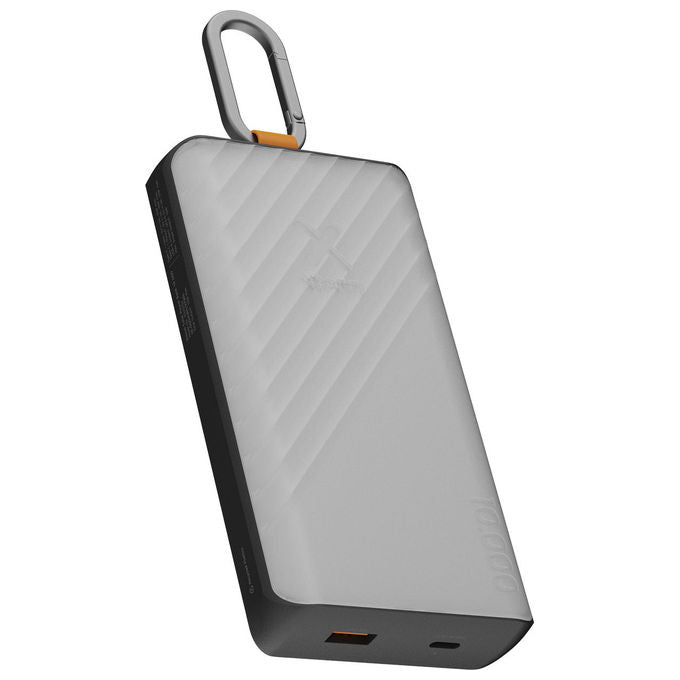Xtorm XG2S101 Go2 Power Bank Solare 10000mAh 15W FastCharge USB-C USB-A con Torcia e Moschettone colore Nero