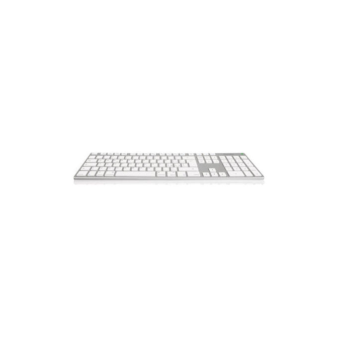 Hamlet, Tastiera Multimediale USB per Mac, Adattatore USB-C-USB-A, Layout Italiano, Alluminio