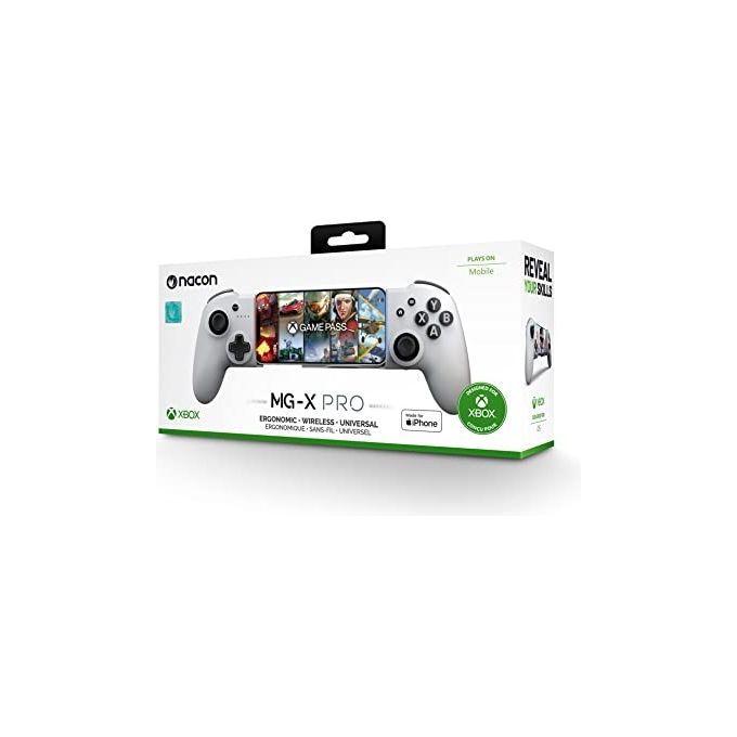 Nacon MG-X PRO Controller Touchscreen per iOS Compatibile Xbox Games Pass Ultimate e Giochi Apple Batteria 20 h Cavo USB-C 0,8 m colore Bianco