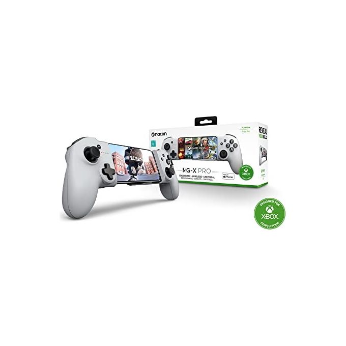 Nacon MG-X PRO Controller Touchscreen per iOS Compatibile Xbox Games Pass Ultimate e Giochi Apple Batteria 20 h Cavo USB-C 0,8 m colore Bianco