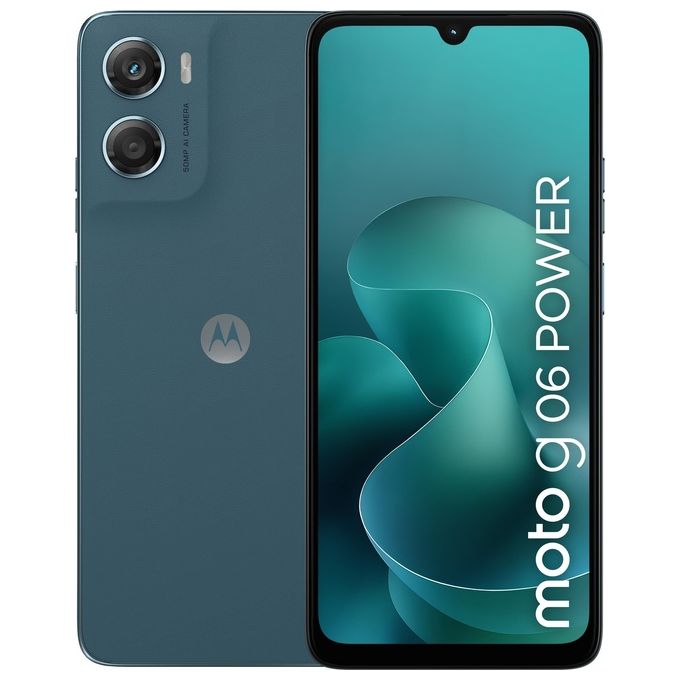 Motorola XT2535-13 Moto G06 Power Smartphone 4GB RAM 64GB Dual SIM Batteria 7000 mAh Schermo 6,88'' 120 Hz colore Blu