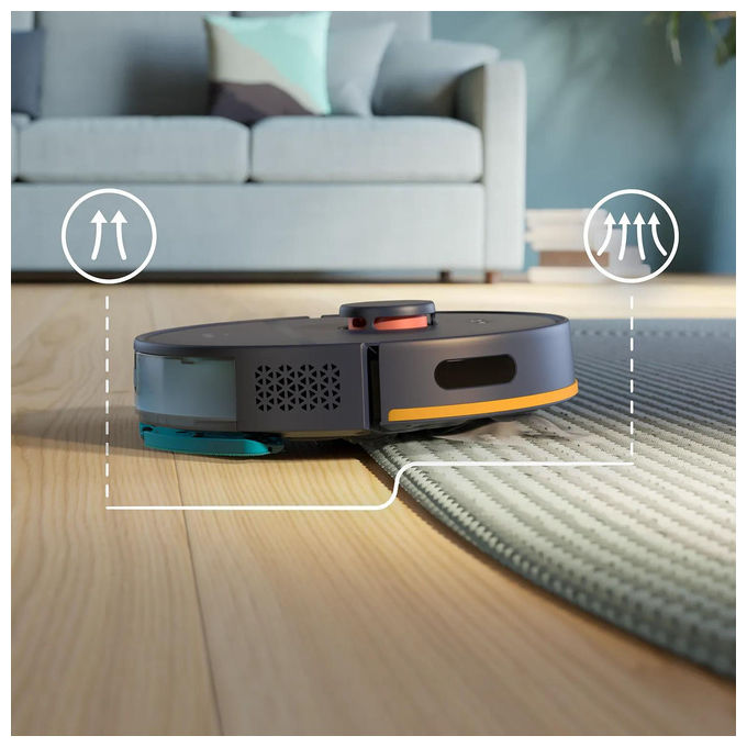 Philips XU2000-10 Serie 2000 Robot aspirapolvere Laser 0.25 L autonomia 130 min 2700 Pa Wi-Fi App Mappatura colore Blu marino