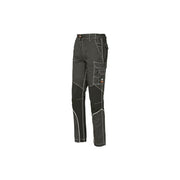 Issaline 8830B Extreme Pantaloni da Lavoro Stretch Inserti Antiabrasione Dettagli Riflettenti 9 Tasche colore Grigio Chiaro