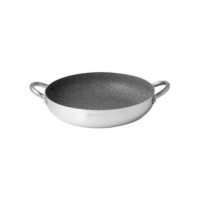 Aeternum AET600 Grande Famiglia Deluxe Tegame Antiaderente in Alluminio 40 cm Adatto all'Induzione colore Argento