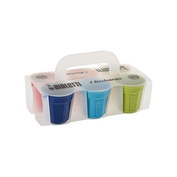 Bialetti Bicchierini Multicolor 6 Pezzi Ceramica