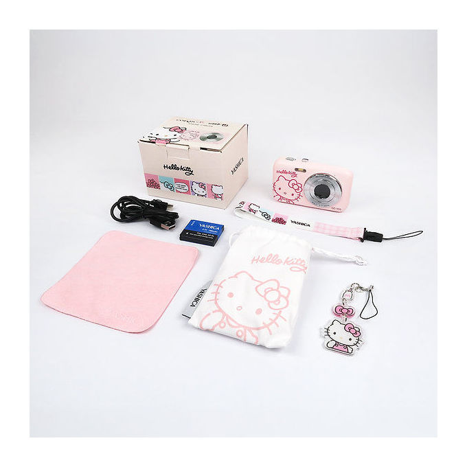 Yashica YAS-DZ10HK-PN DZ-100 Fotocamera compatta 44 MP Zoom digitale 16x Risoluzione video 1920x1080 Pixel Schermo 2.4'' colore Rosa