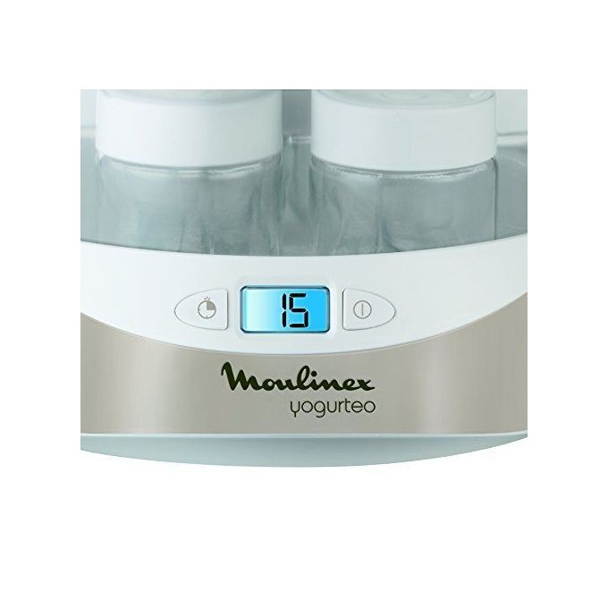 Moulinex YG231E32 Yogurteo Yogurtiera 7 Vasetti da 160 ml Argento Premium