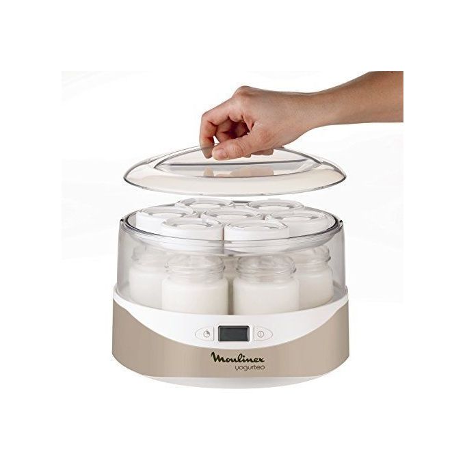 Moulinex YG231E32 Yogurteo Yogurtiera 7 Vasetti da 160 ml Argento Premium