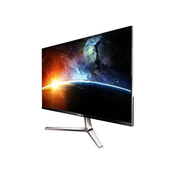 YASHI monitor Pioneer S 24'', Super Slim and Frameless, IPS, FHD, multimediale, 2ms, 350 cd-m^2, 1000:1, 75Hz, VGA e HDMI