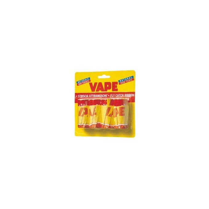 Vape Z061600 Confezione 4 Rotoli Striscia Antimosche Prodotto Naturale
