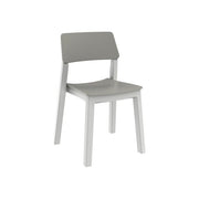 Toomax PM096027 Bistrot Italia Sedia da Esterno Polipropilene Riciclato Impilabile Piedi Regolabili colore Grigio Chiaro
