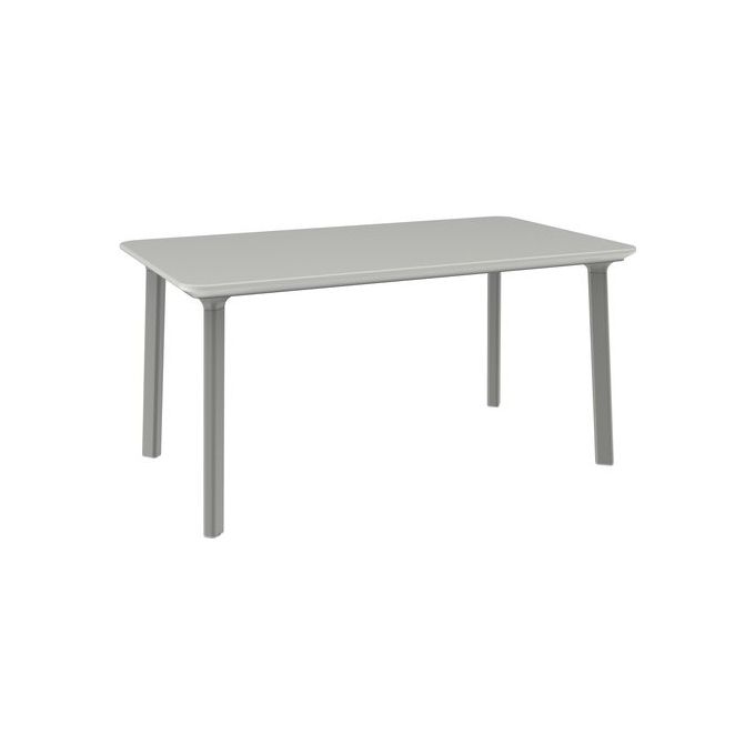 Toomax Z0971R0 Italia 971 Dining Tavolo da Esterno 147x84x72 cm Polipropilene Riciclato UV Resistente 4-6 Posti colore Grigio Tortor