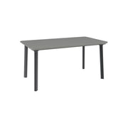 Toomax Z0971R0-9500 971 Dinning Tavolo da Esterno Fisso per 6 Posti in Polipropilene Resistente ai Raggi UV colore Antracite e Grigio