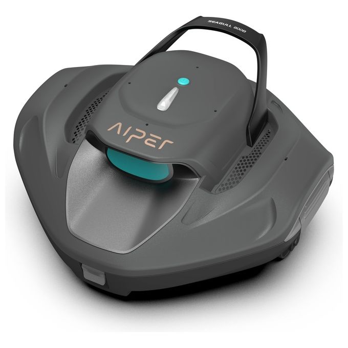 Aiper SEAGULL 800B Robot Pulitore Piscina senza fili Dual Drive 30W autonomia 90 min per piscine fino a 80 m² colore Grigio